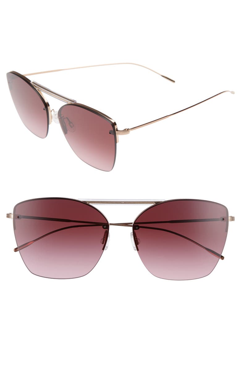 Oliver Peoples Ziane 61mm Rimless Sunglasses, Main, color, 