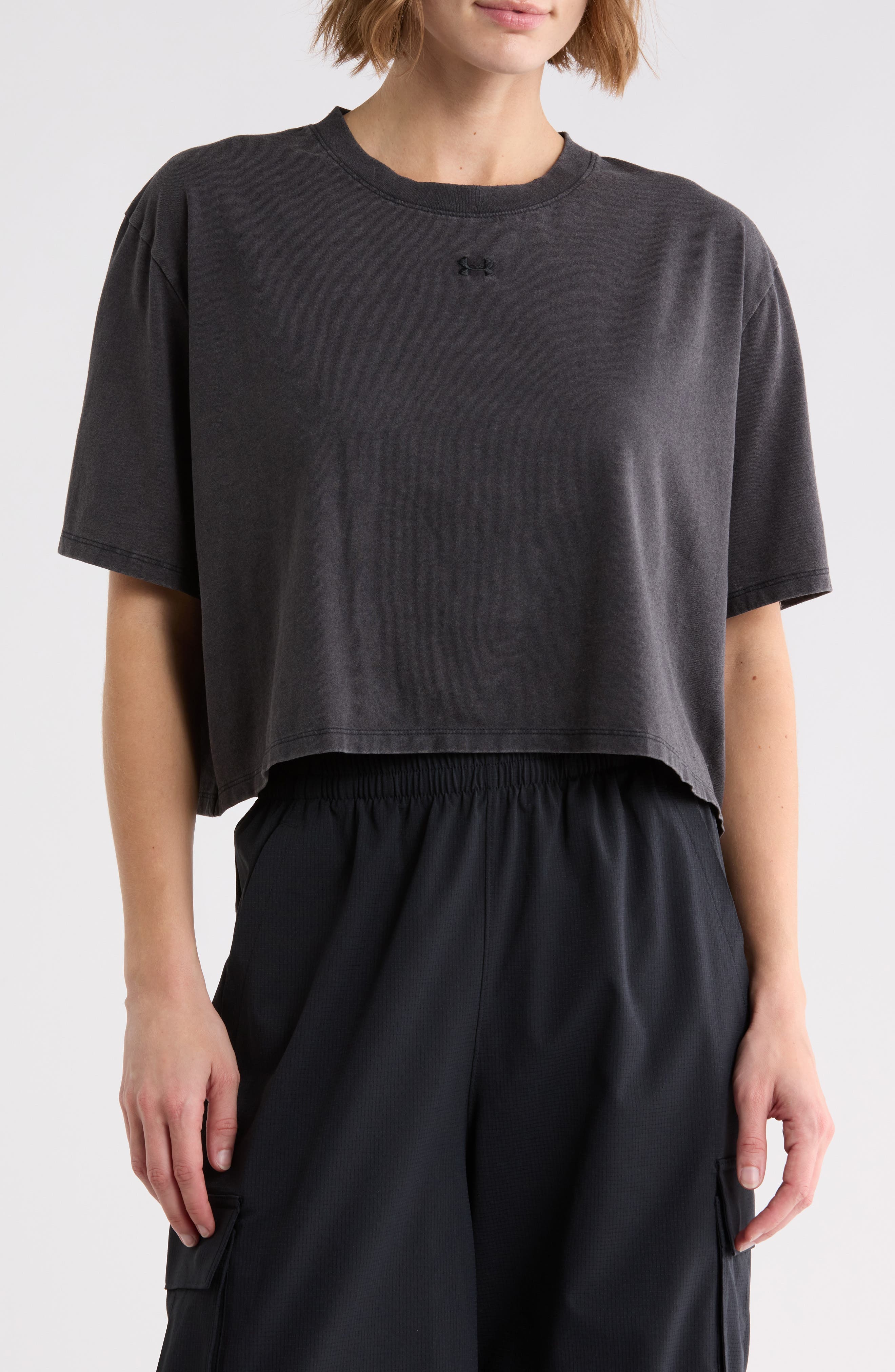 Washed Cropped Graphic T-Shirt