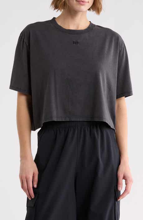Washed Cropped Graphic T-Shirt