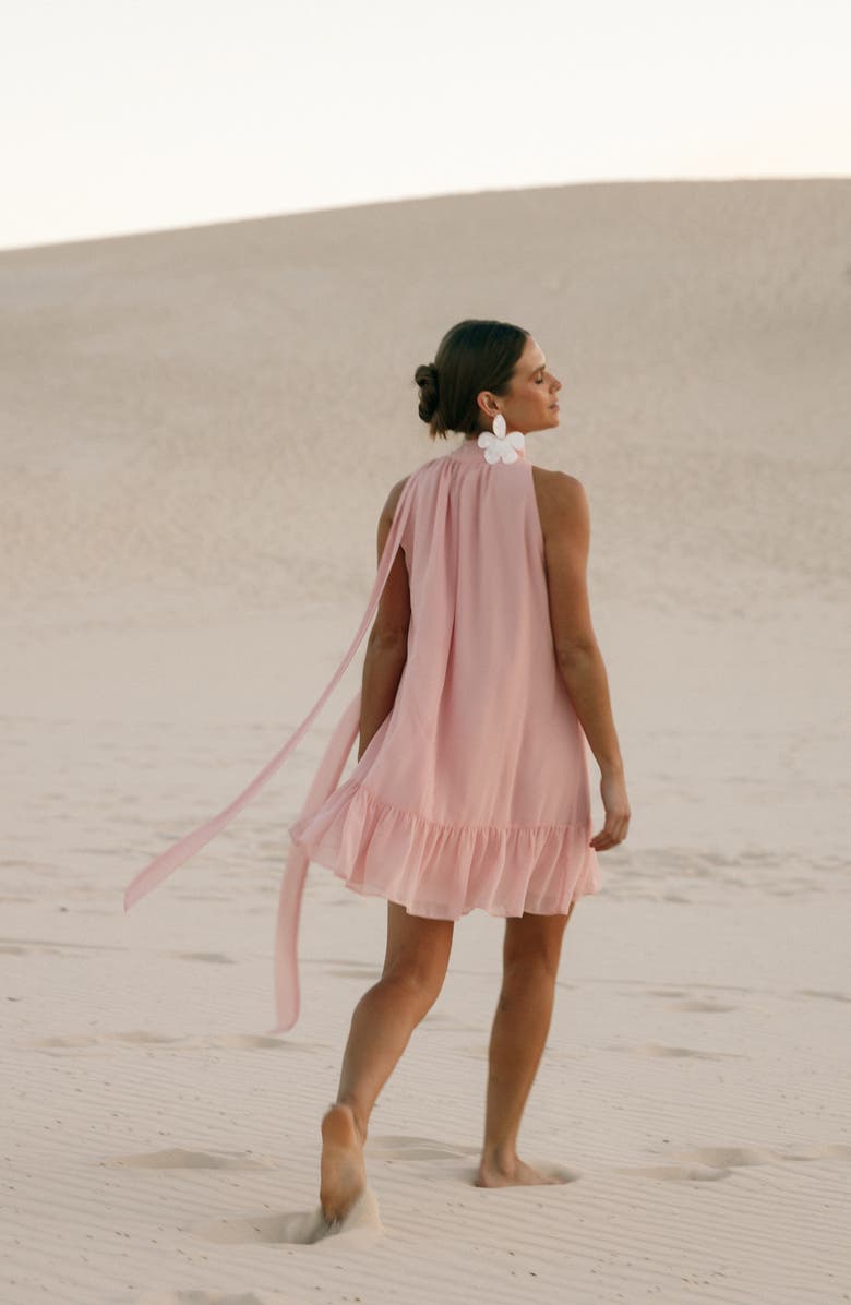 Petal & Pup Victoria Halter Trapeze Minidress, Alternate, color, 