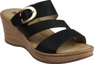 GOOD CHOICE NEW YORK Odalis Platform Wedge Slide Sandal