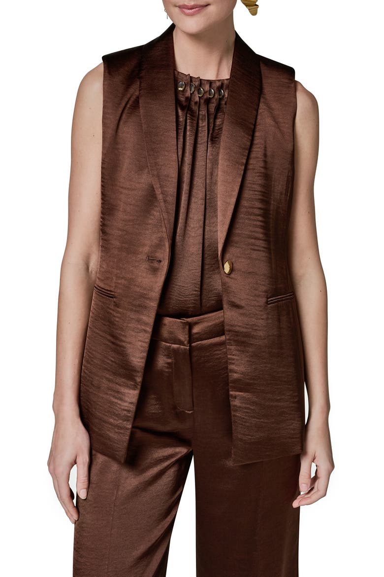 One-Button Vest, Alternate, color, CANYON