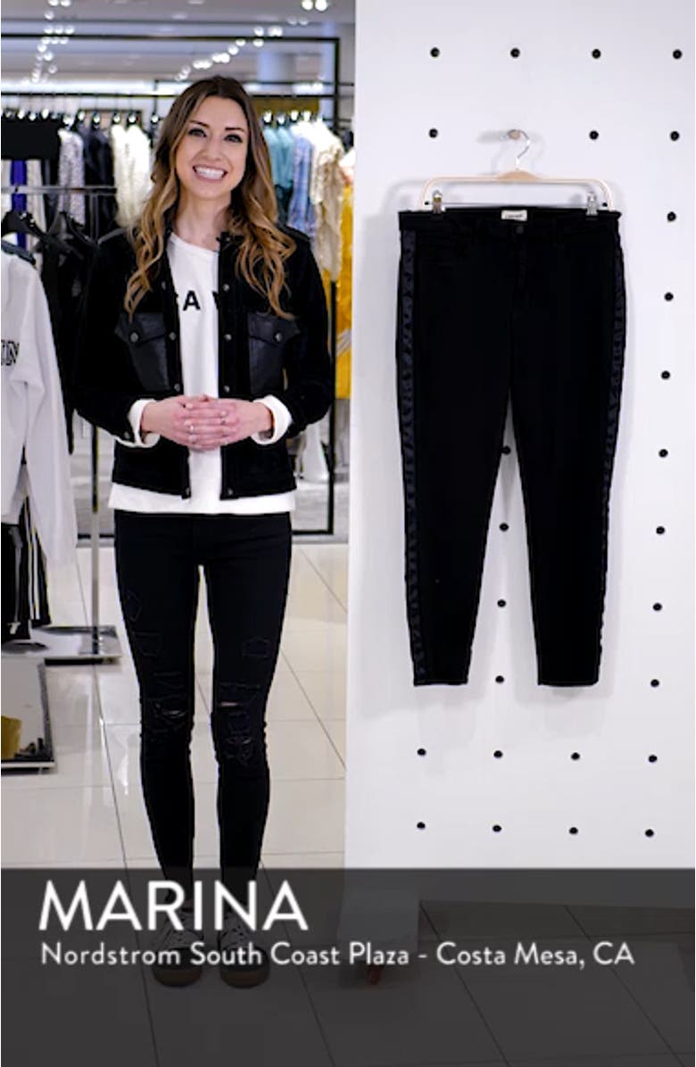 Margot Tuxedo Stripe Crop Skinny Jeans, sales video thumbnail