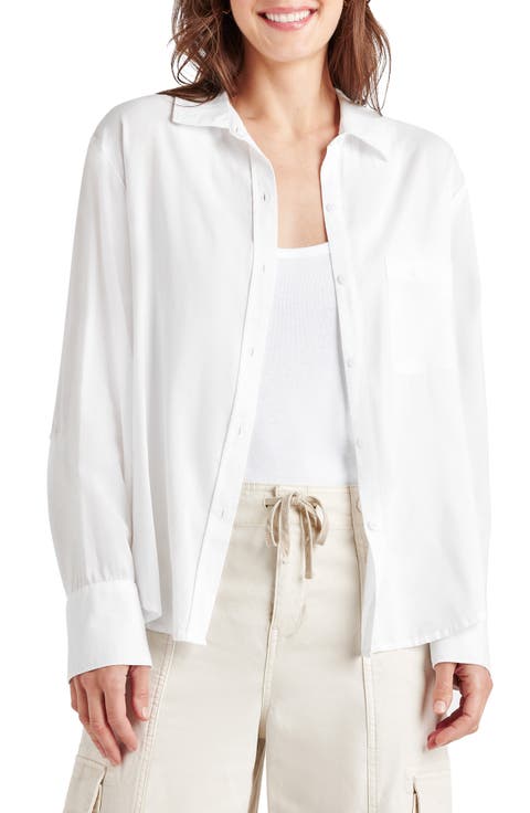 Reese Cotton Blend Button-Down Shirt