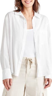 Splendid Reese Cotton Blend Button-Down Shirt