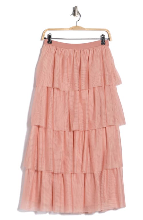 Dr2 By Daniel Rainn Tiered Tulle Skirt In Pink