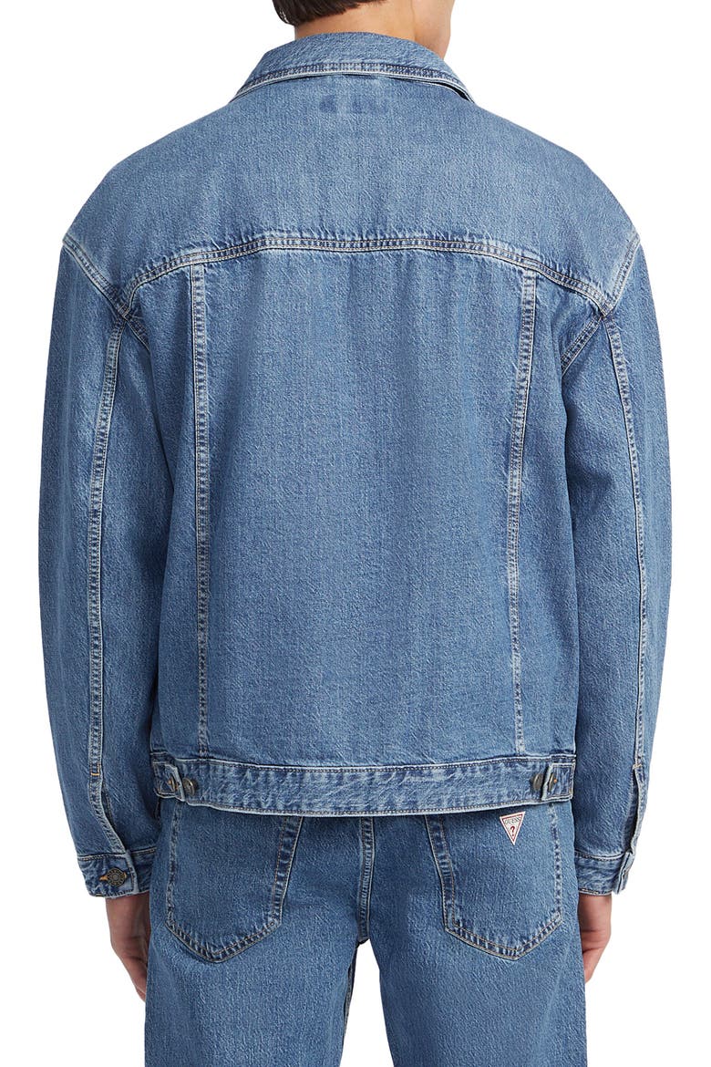 Oversize Denim Trucker Jacket, Alternate, color, GAM1