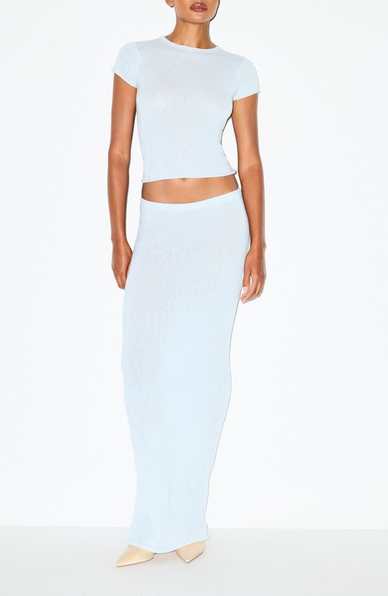 SKIMS Cashmere T-Shirt, Alternate, color, Pearl