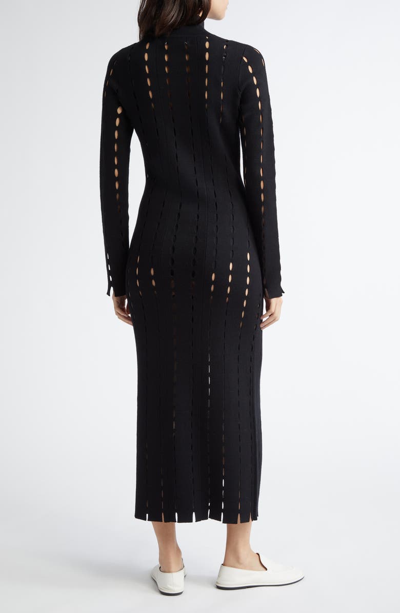 ZANKOV Anatonia Allover Cutout Zip Longline Cardigan, Alternate, color, 