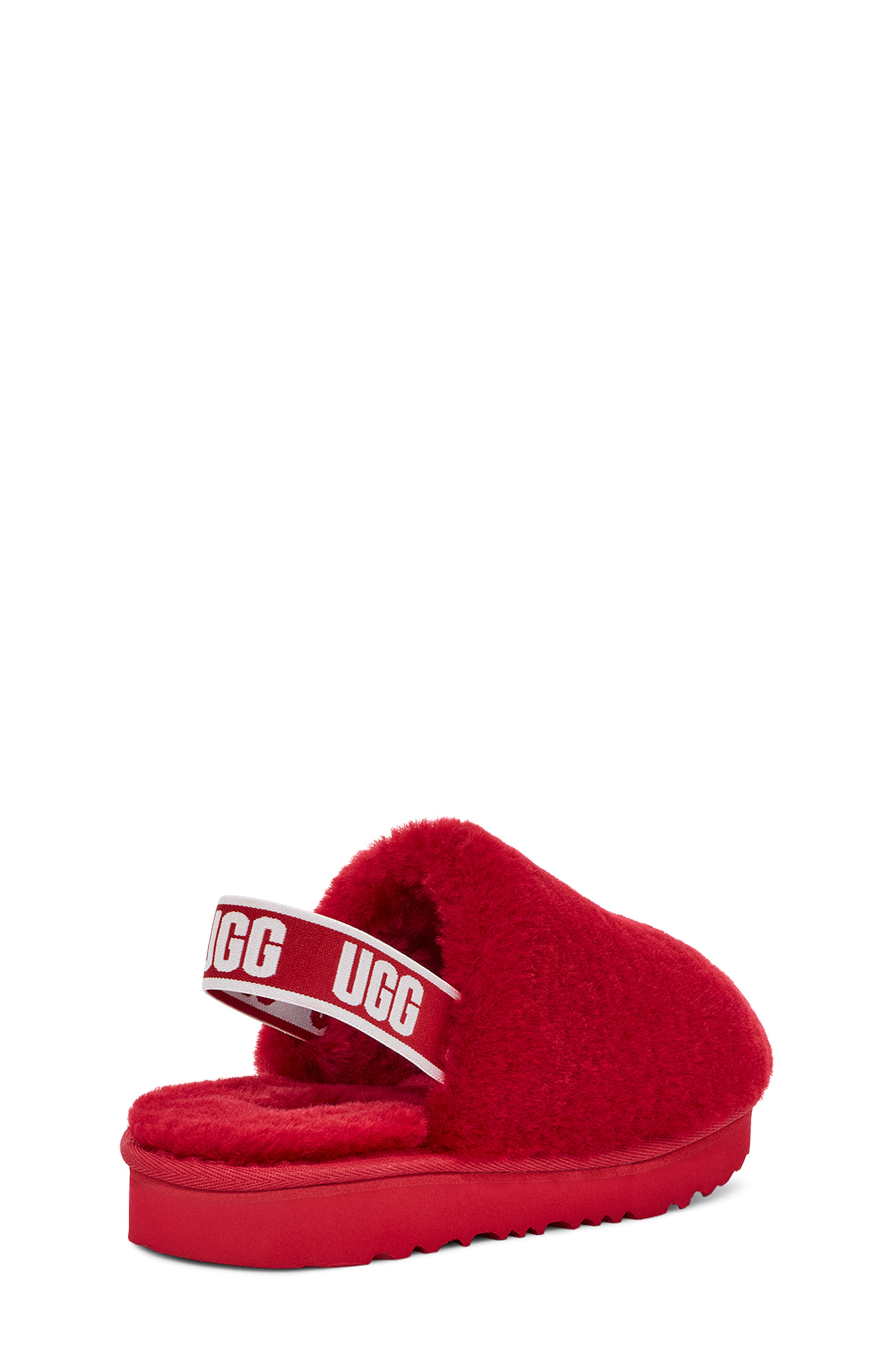 Fluff Yeah Genuine Shearling Clog, Alternate, color, SAMBA RED