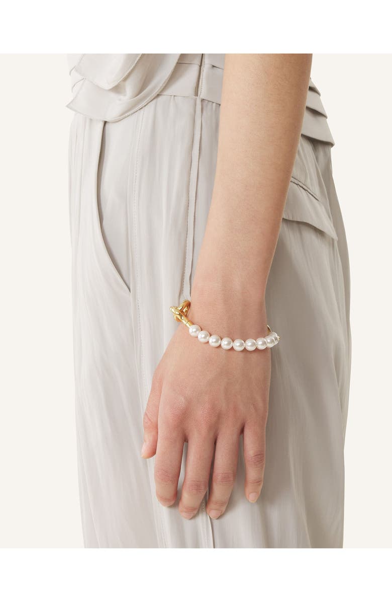 Lanvin Les Perles By Lanvin Bracelet, Alternate, color, Pearl/Gold