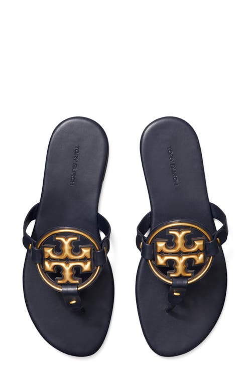 Tory Burch Metal Miller Soft Leather Sandal In Multi