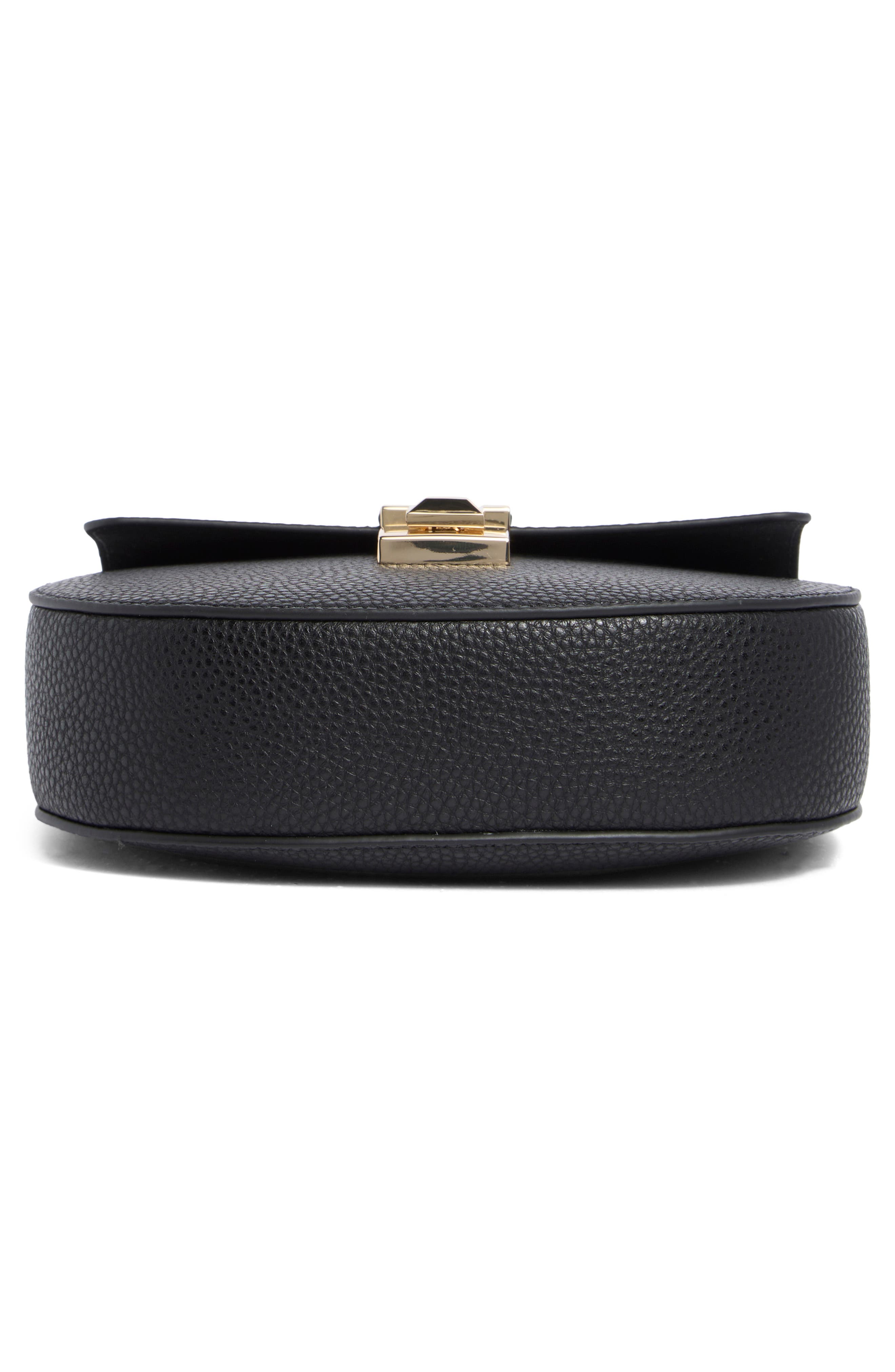 Furla Mini Glenn Leather Crossbody Bag, Alternate, color, Nero