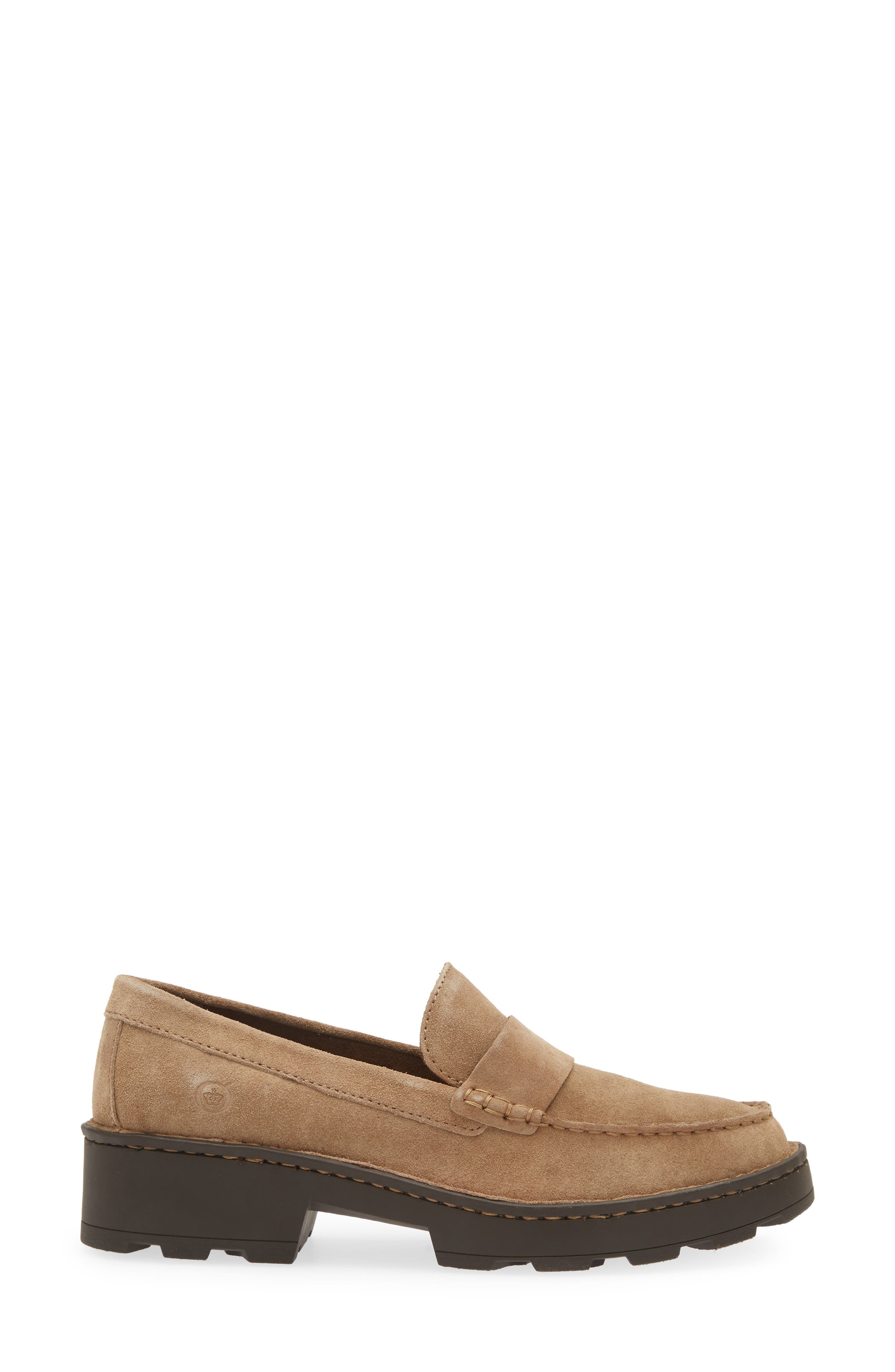 Børn Celeste Lug Loafer, Alternate, color, Taupe Suede