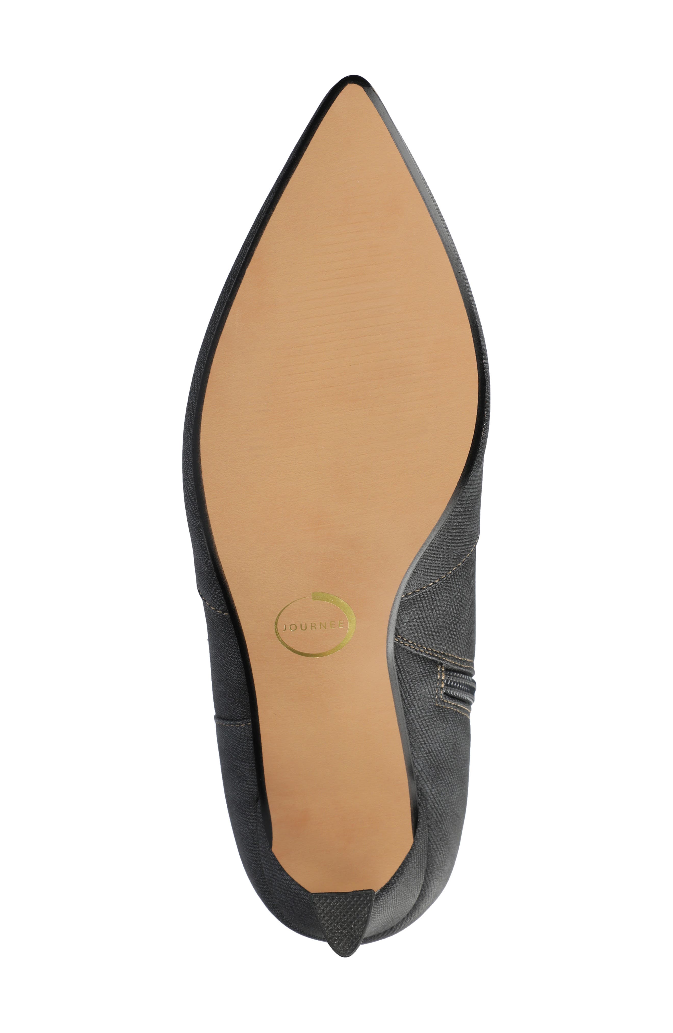 Journee Collection Laramie Knee High Western Boot, Alternate, color, Charcoal