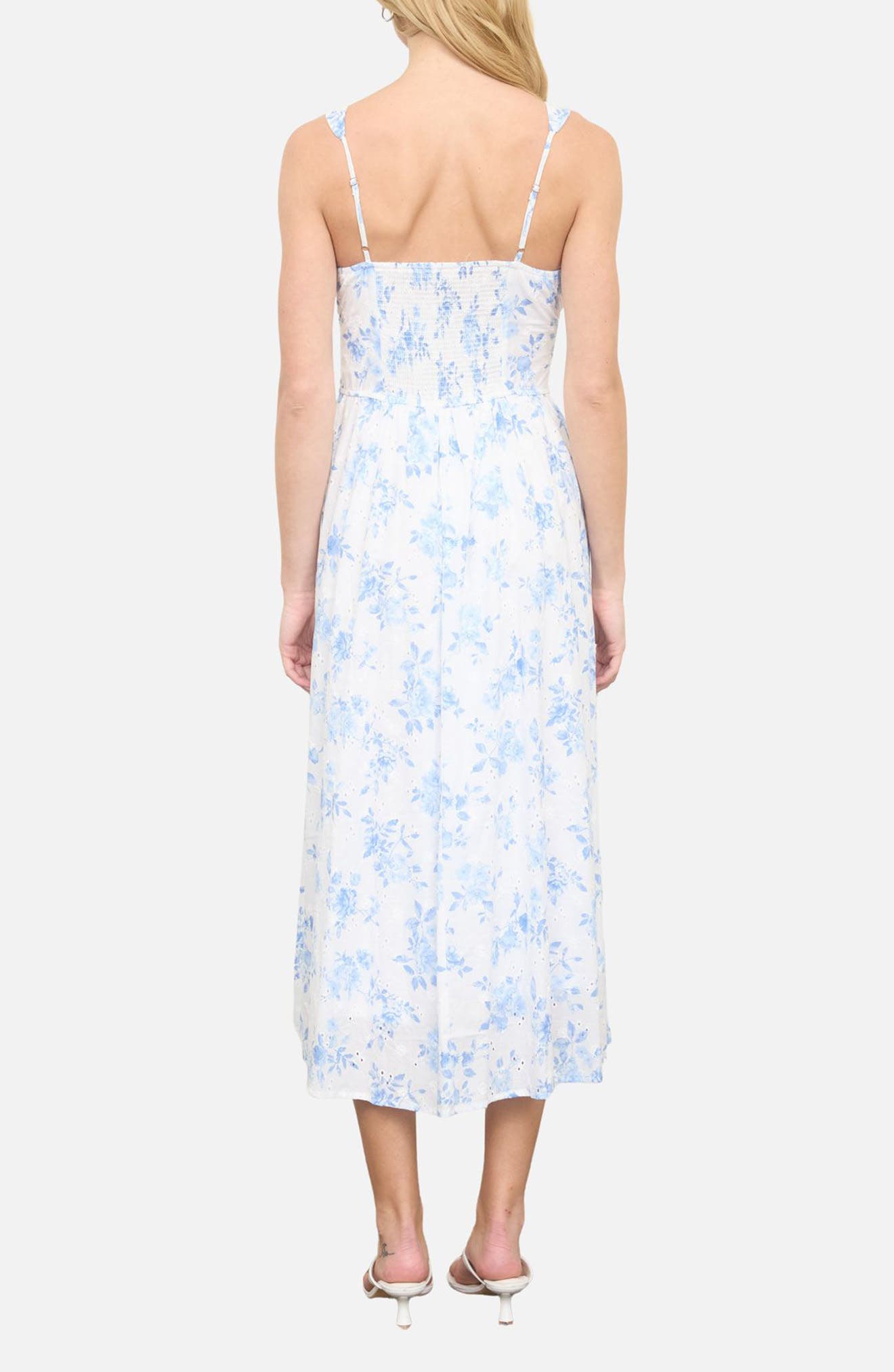 Eyelet Sleeveless Maxi Dress - image 4