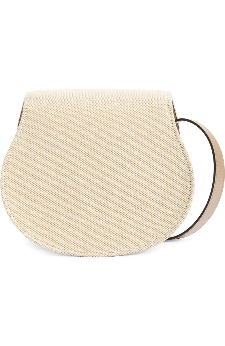 Chloé Small Marcie Canvas Saddle Bag, Alternate, color, Boyish Brown