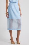 Nordstrom Organza Midi Pencil Skirt