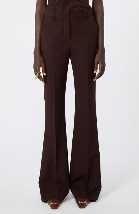 Febe Virgin Wool Blend Wide Leg Trousers
