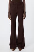 SPORTMAX Febe Virgin Wool Blend Wide Leg Trousers
