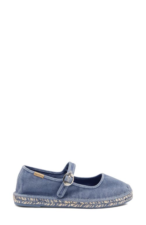 Free People Oasis Mary Jane Espadrille In Washed Nautical Blue