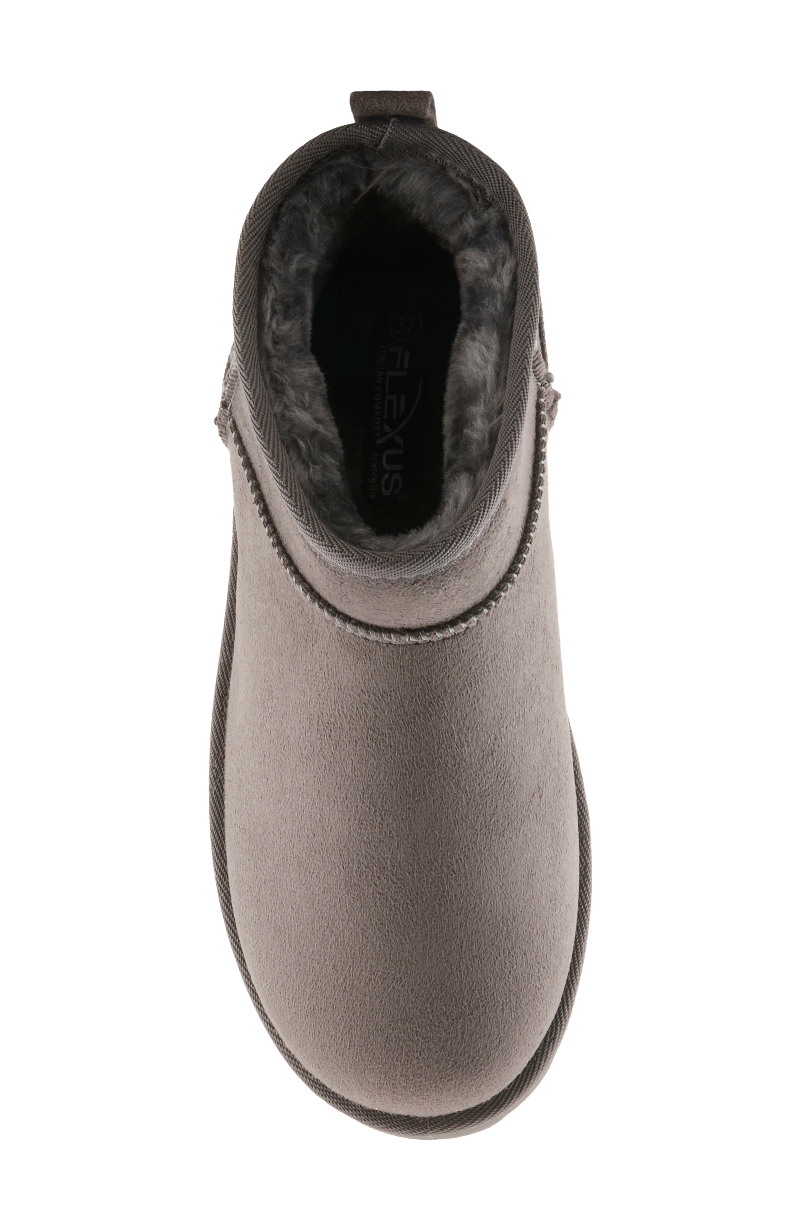Albiera Faux Shearling Ankle Boot, Alternate, color, GREY