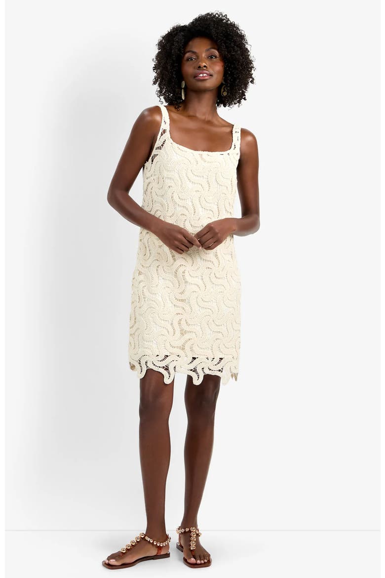 Aspire Lace Cotton Dress, Alternate, color, Bonita Beige