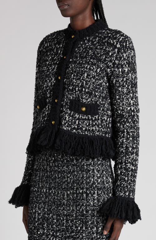 Moncler Fringe Button-front Cardigan In Multi
