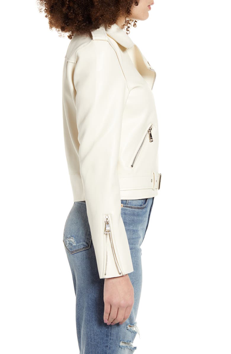 Vigoss Faux Leather Moto Jacket, Alternate, color, 