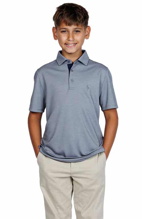 TailorByrd Kids' Solid Knit Polo