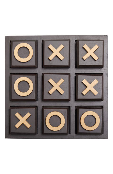 Wooden Tic Tac Toe Game