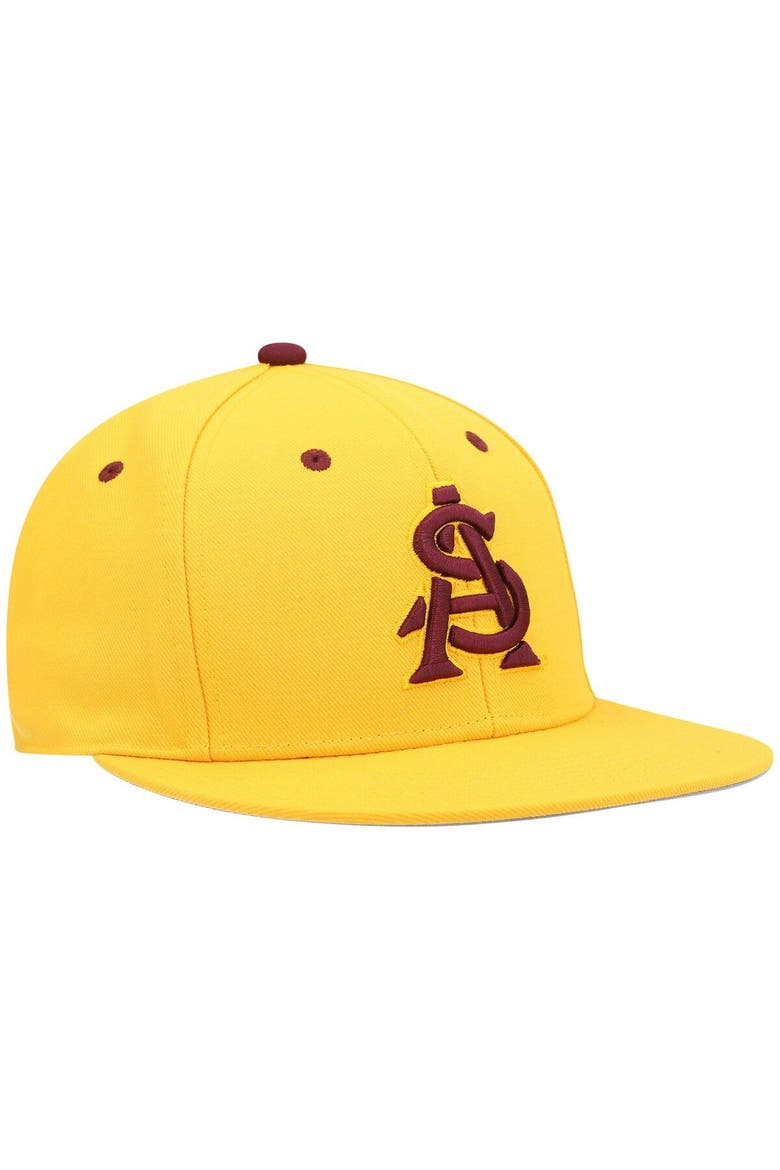 Men's adidas Gold Arizona State Sun Devils On-Field Baseball Fitted Hat, Alternate, color, Gold