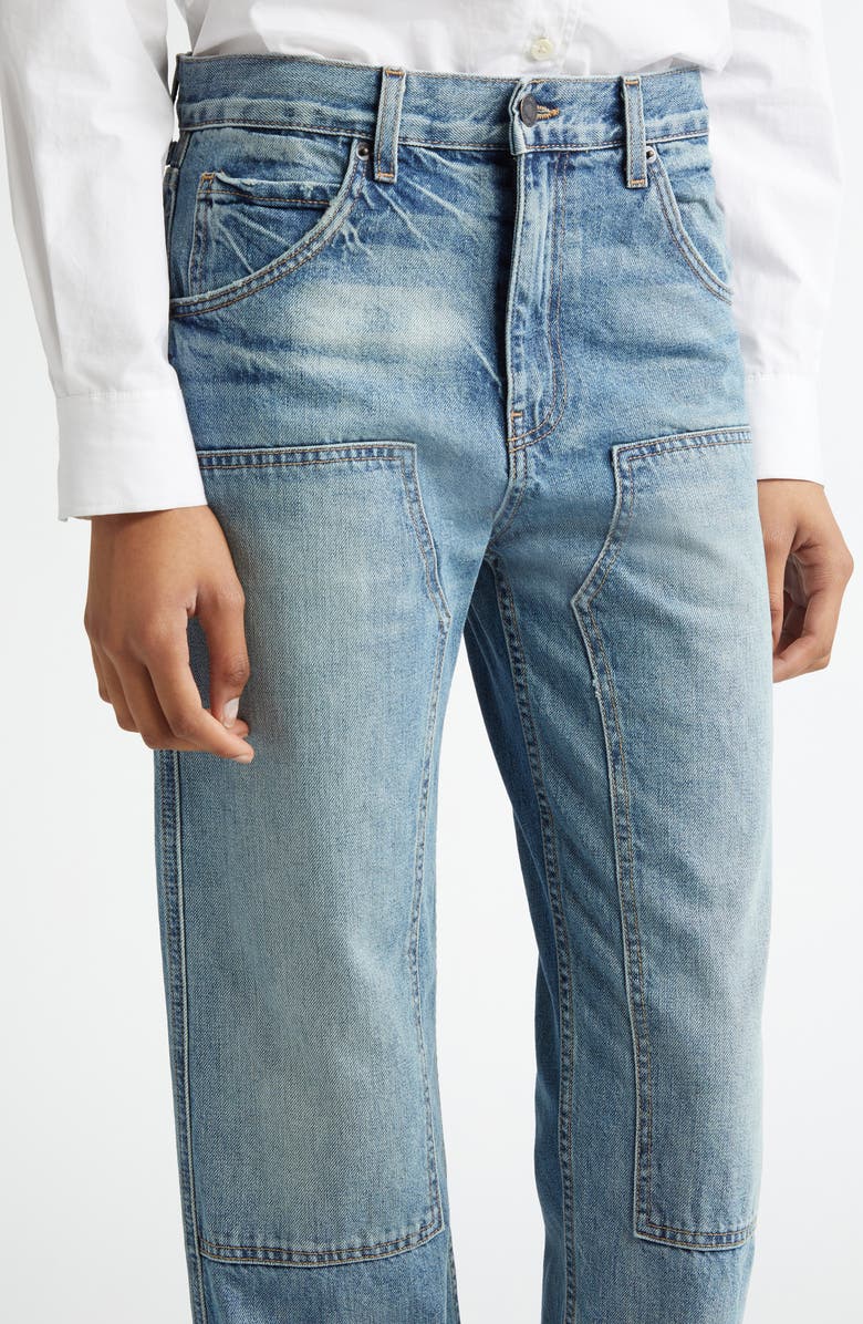 Nili Lotan Welder High Waist Wide Leg Jeans, Alternate, color,