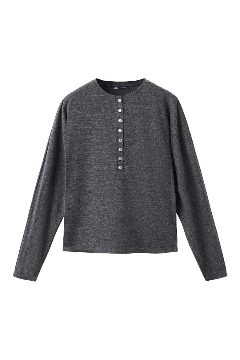 Henley Sweater, Alternate, color, GREY