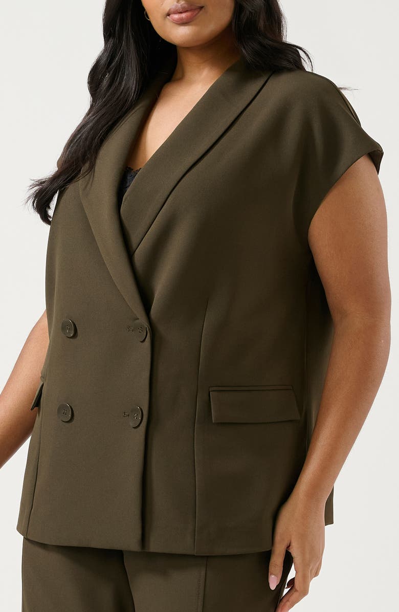 Estelle Namib Short Sleeve Jacket, Alternate, color, Black Olive