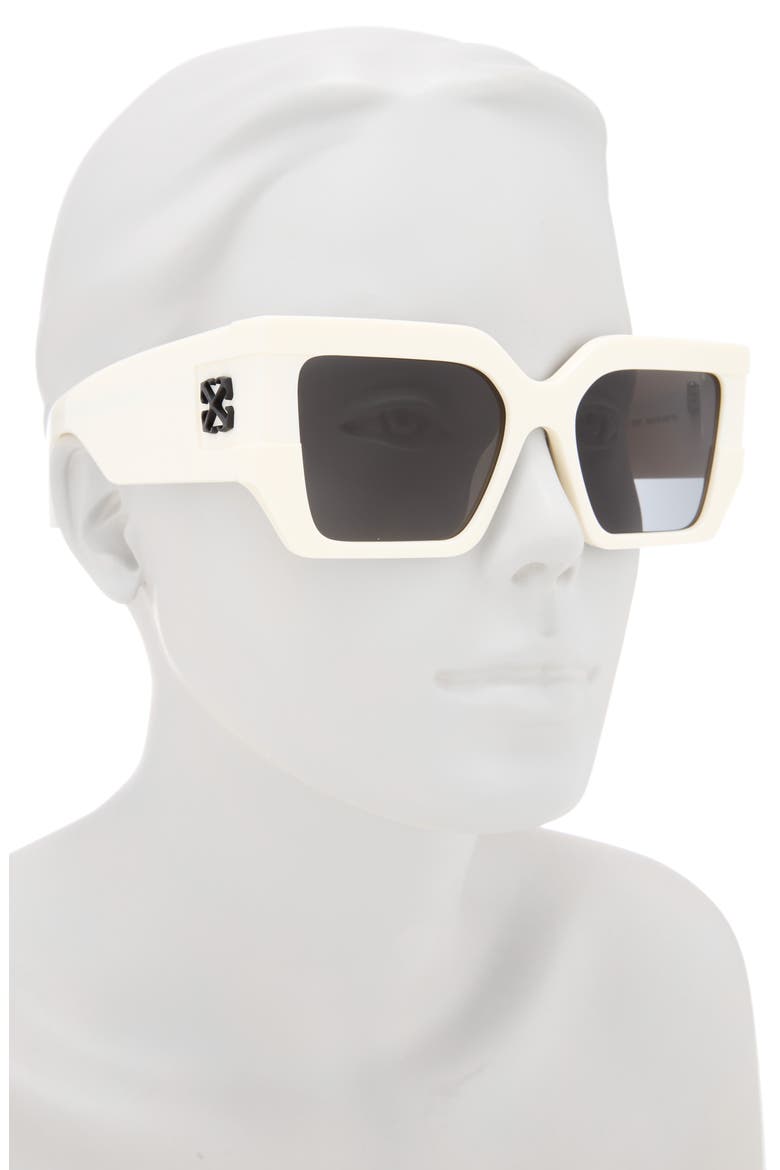 56mm Dover Square Sunglasses, Alternate, color, WHITE DARK GREY