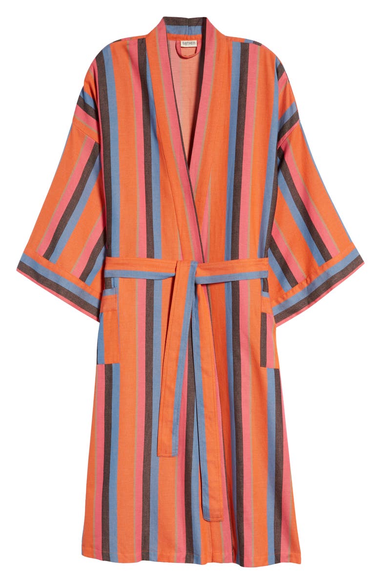 BATHEN Gender Inclusive Stripe Robe, Main, color, 