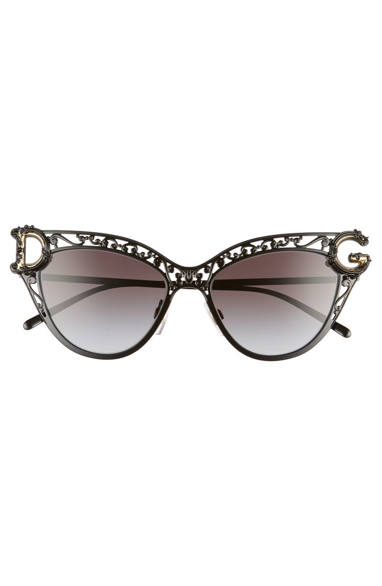 Dolce&Gabbana 54mm Cat Eye Sunglasses, Alternate, color, 