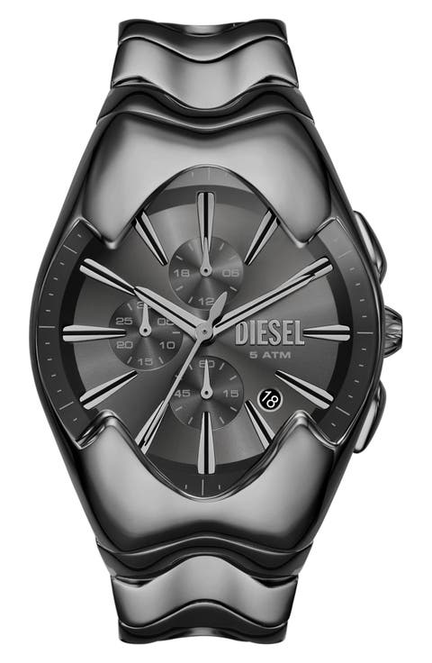 Mercurial Gunmetal Tonneau Chronograph Bracelet Watch, 45mm x 28mm