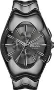 DIESEL® Mercurial Gunmetal Tonneau Chronograph Bracelet Watch, 45mm x 28mm