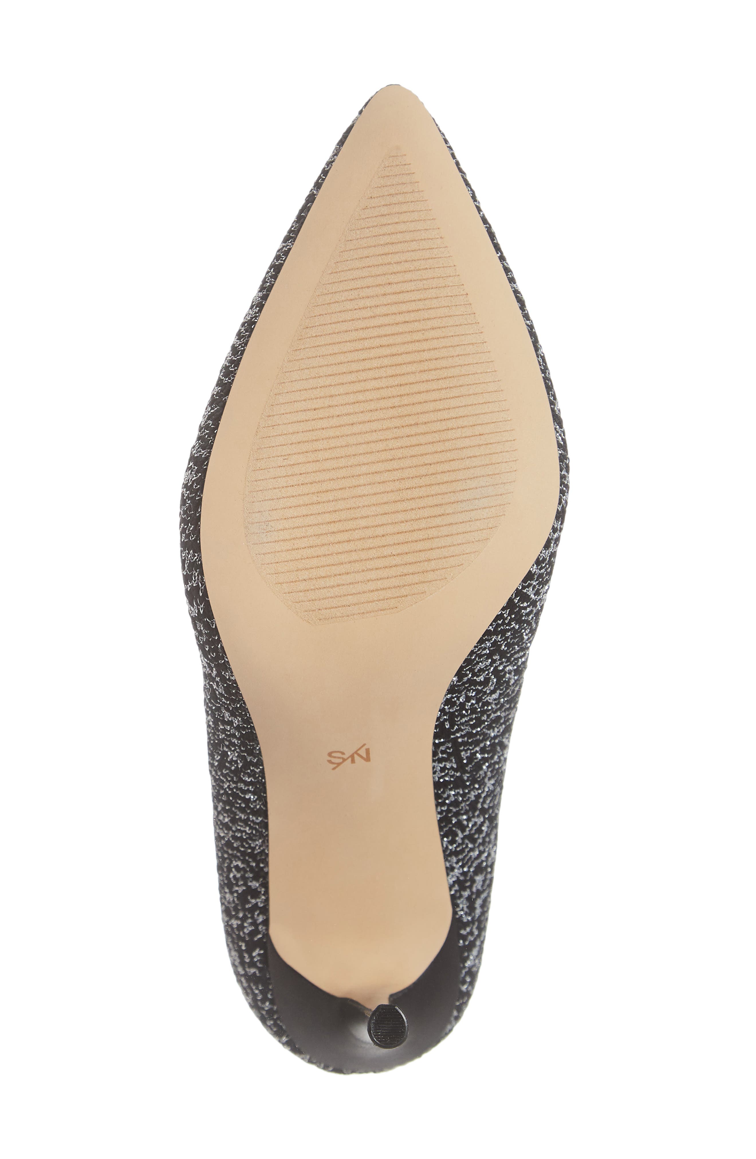 Nix Bootie (Nordstrom Exclusive), Alternate, color, BLACK SLIVER KNIT