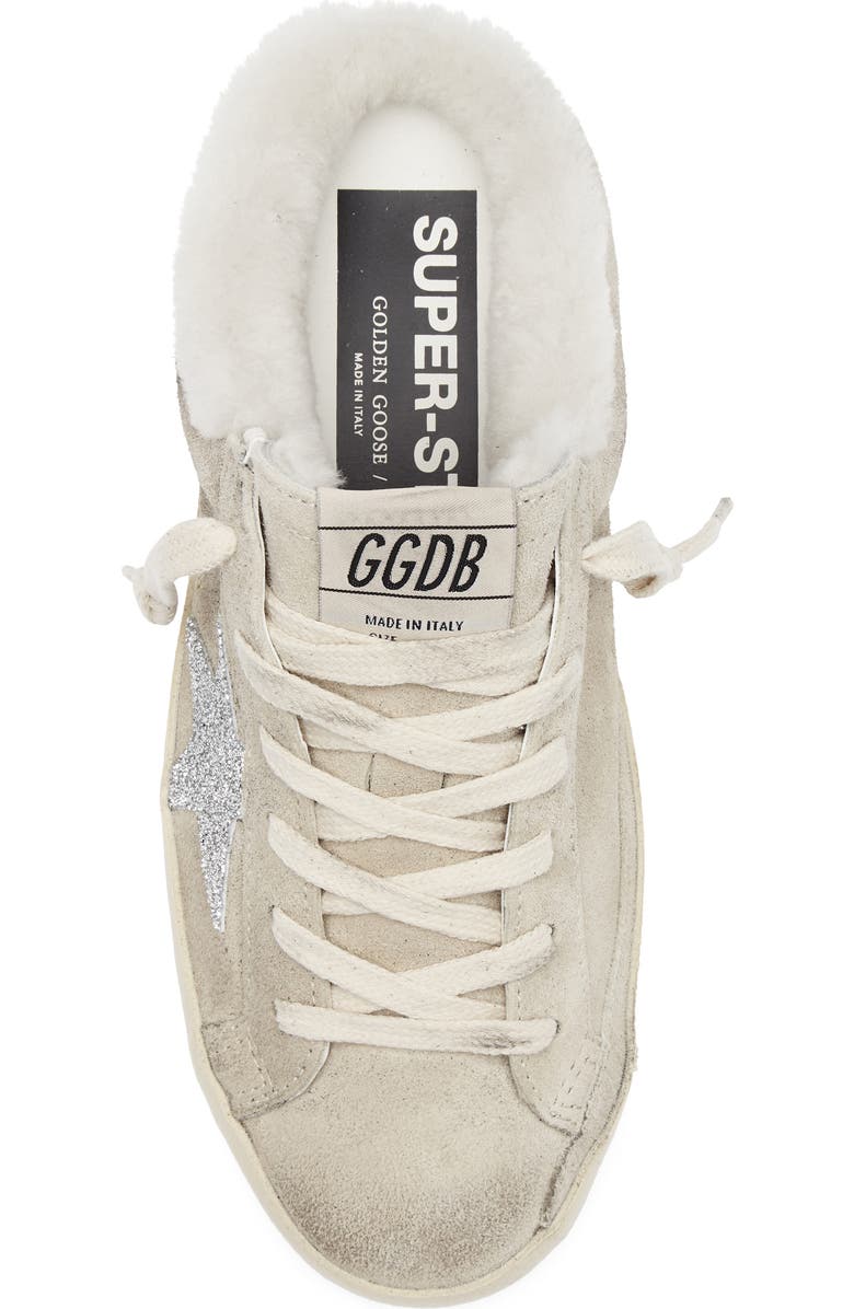 Golden Goose Super-Star Sabot Genuine Shearling Lined Mule Sneaker, Alternate, color,