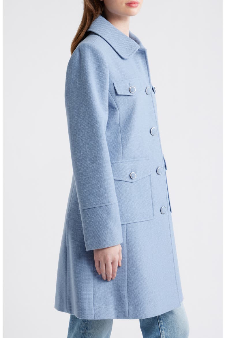 Textured Flap Pocket Coat, Alternate, color, MINERAL
