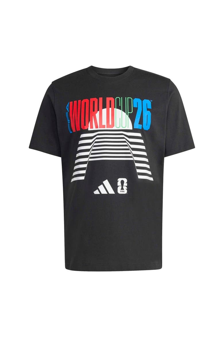 Men's adidas  Black 2026 FIFA World Cup Tour T-Shirt, Alternate, color, Black
