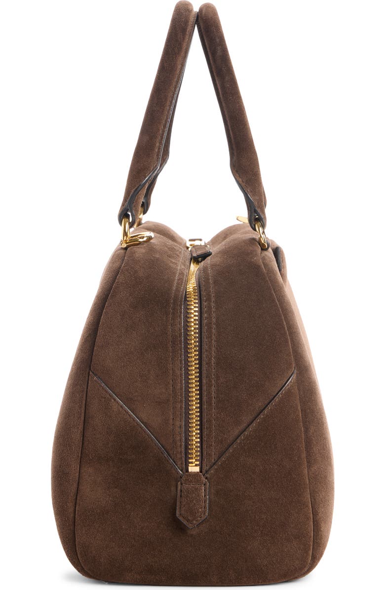 Givenchy Medium Antigona Soft Suede East/West Satchel, Alternate, color, Ebony Brown