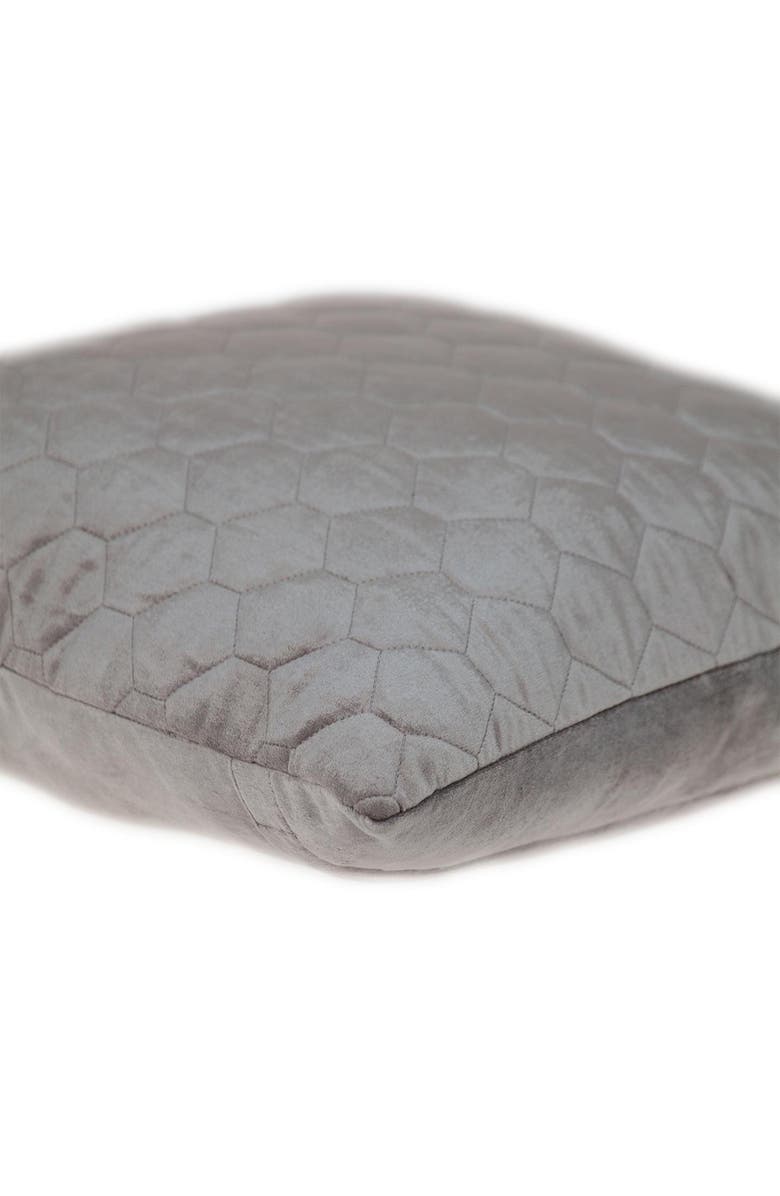 PARKLAND COLLECTION Bazyli Quilted Throw Pillow, Alternate, color, Taupe