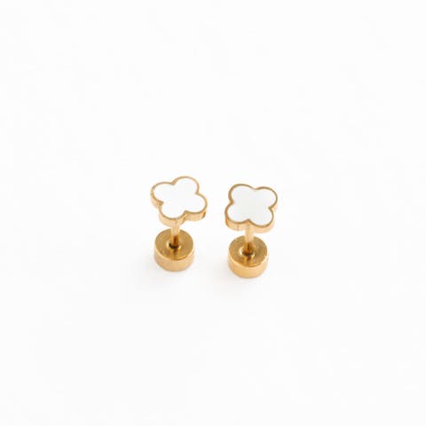 Quatrefoil Stud Earrings