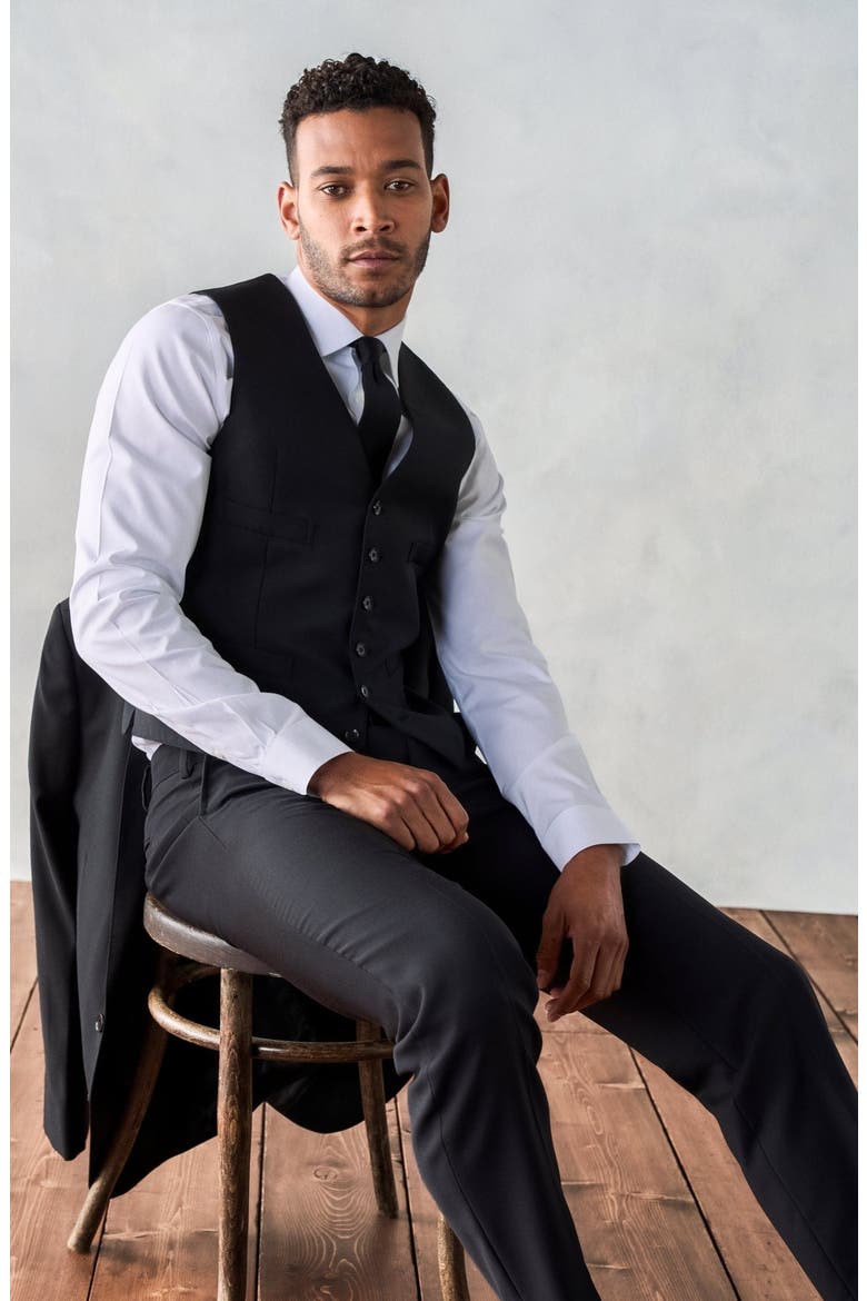 Suit Vest, Alternate, color, Black
