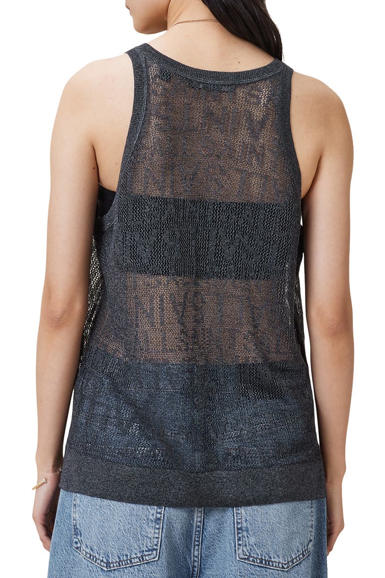 Kaito Open Stitch Tank, Alternate, color, CARBON GREY