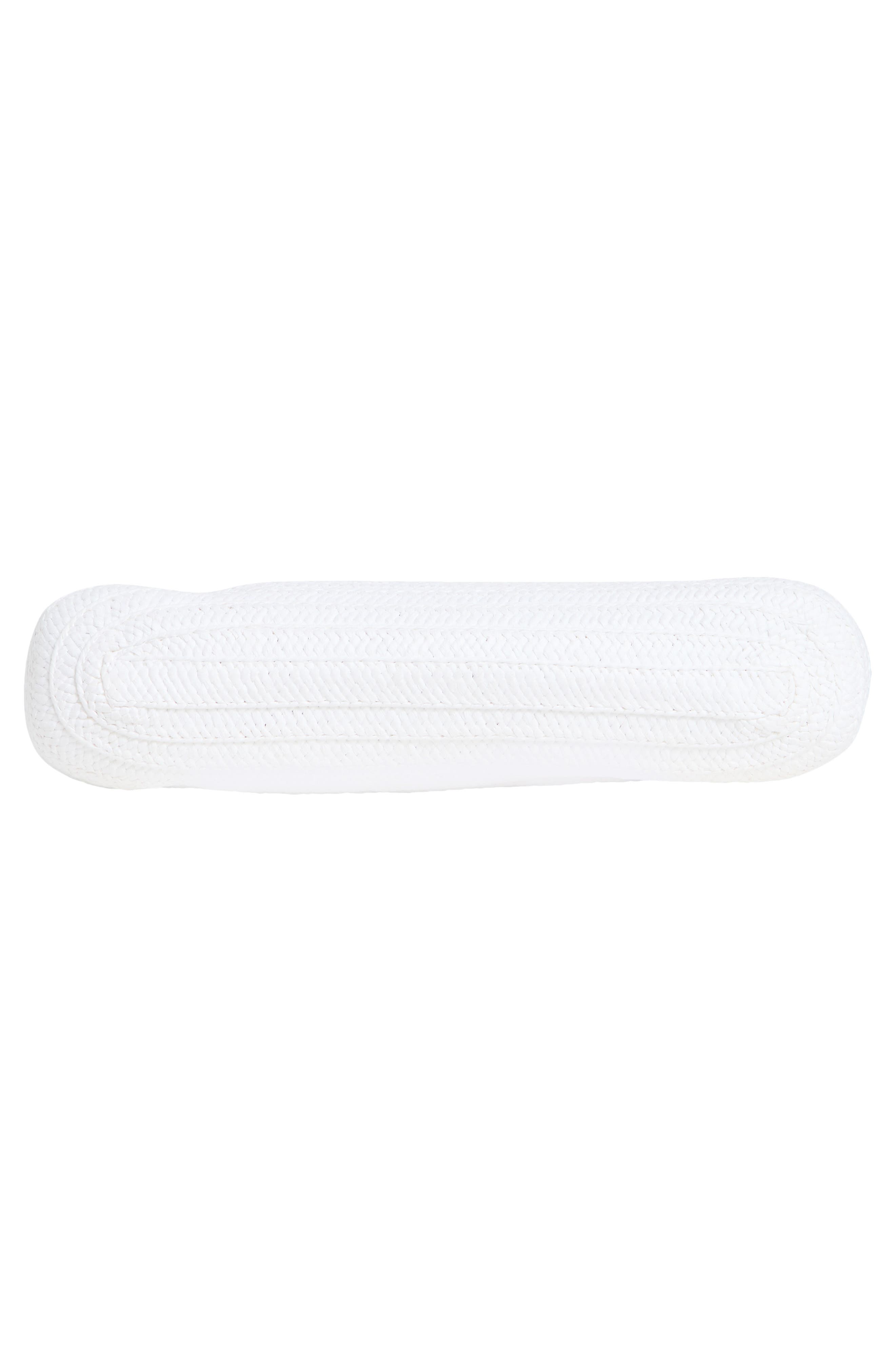 Collection XIIX Cutout Handle Straw Clutch, Alternate, color, White